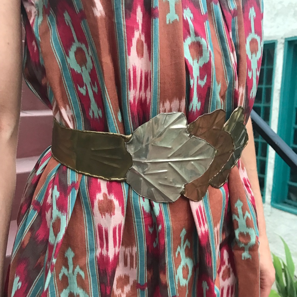 Artsy Metal Leaf Belt